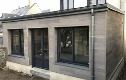 Extension bois bardage red ced