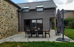 Extension bois bardage douglas Andouillé