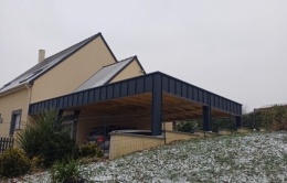 Carport toit plat Le Horps